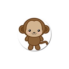 Kawaii Monkey Golf Ball Marker by KawaiiKawaii