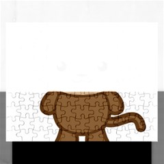 Kawaii Monkey Rectangular Jigsaw Puzzl