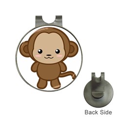 Kawaii Monkey Hat Clips With Golf Markers by KawaiiKawaii