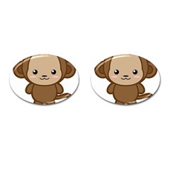 Kawaii Monkey Cufflinks (oval) by KawaiiKawaii