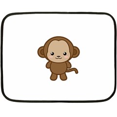 Kawaii Monkey Fleece Blanket (mini) by KawaiiKawaii