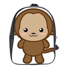 Kawaii Monkey School Bags(large) 