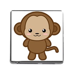 Kawaii Monkey Memory Card Reader (square)