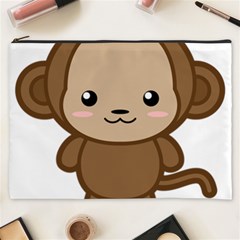 Kawaii Monkey Cosmetic Bag (xxxl)  by KawaiiKawaii