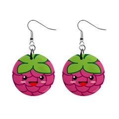 Raspberry Mini Button Earrings by KawaiiKawaii