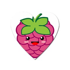 Raspberry Heart Magnet