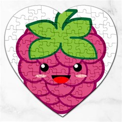 Raspberry Jigsaw Puzzle (heart)