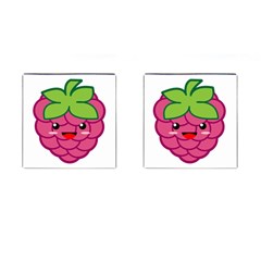 Raspberry Cufflinks (square) by KawaiiKawaii