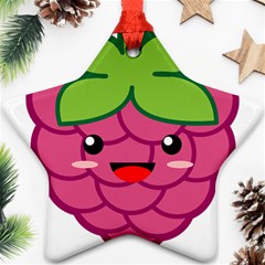 Raspberry Star Ornament (two Sides) 