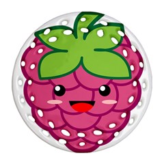 Raspberry Ornament (round Filigree)  by KawaiiKawaii