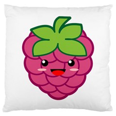 Raspberry Large Cushion Cases (one Side)  by KawaiiKawaii