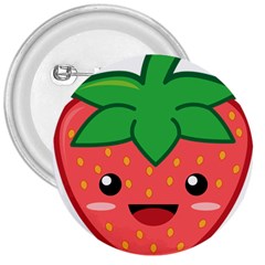 Kawaii Strawberry 3  Buttons