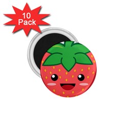 Kawaii Strawberry 1 75  Magnets (10 Pack) 