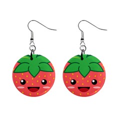 Kawaii Strawberry Mini Button Earrings