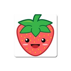 Kawaii Strawberry Square Magnet by KawaiiKawaii