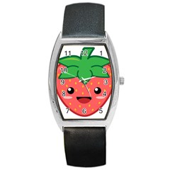 Kawaii Strawberry Barrel Metal Watches