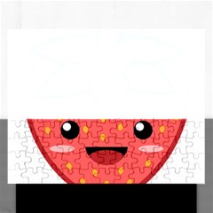 Kawaii Strawberry Rectangular Jigsaw Puzzl