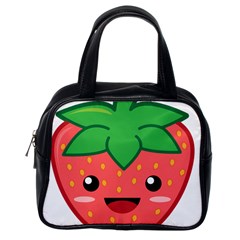 Kawaii Strawberry Classic Handbags (one Side)