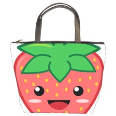 Kawaii Strawberry Bucket Bags