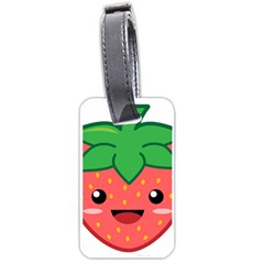 Kawaii Strawberry Luggage Tags (one Side) 