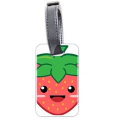 Kawaii Strawberry Luggage Tags (two Sides)