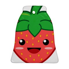 Kawaii Strawberry Bell Ornament (2 Sides)