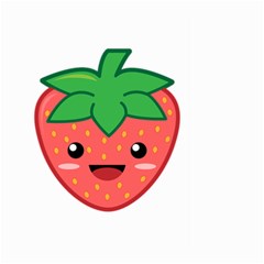 Kawaii Strawberry Large Garden Flag (two Sides)