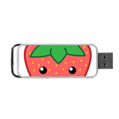 Kawaii Strawberry Portable Usb Flash (two Sides)