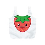 Kawaii Strawberry Full Print Recycle Bags (S)  Front