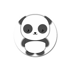 Kawaii Panda Magnet 3  (round)