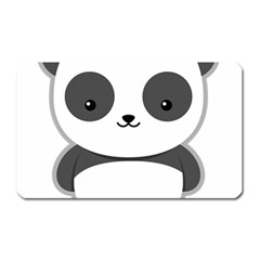 Kawaii Panda Magnet (rectangular)