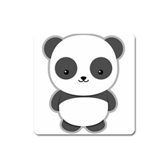 Kawaii Panda Square Magnet