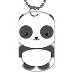 Kawaii Panda Dog Tag (Two Sides) Front