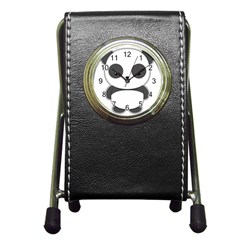 Kawaii Panda Pen Holder Desk Clocks