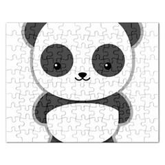 Kawaii Panda Rectangular Jigsaw Puzzl