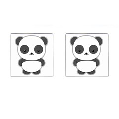 Kawaii Panda Cufflinks (square)