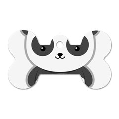 Kawaii Panda Dog Tag Bone (two Sides)