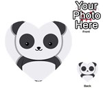 Kawaii Panda Multi-purpose Cards (Heart)  Back 51