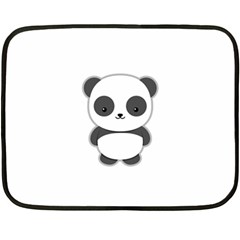 Kawaii Panda Double Sided Fleece Blanket (mini)  by KawaiiKawaii