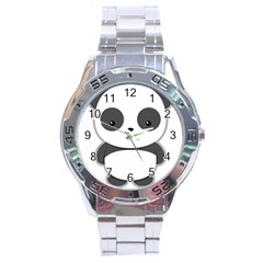 Kawaii Panda Stainless Steel Men s Watch