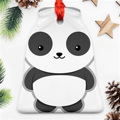 Kawaii Panda Bell Ornament (2 Sides)