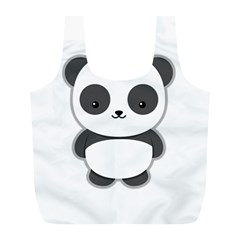 Kawaii Panda Full Print Recycle Bags (l) 