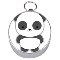 Kawaii Panda Silver Compasses