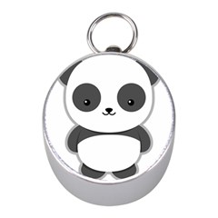 Kawaii Panda Mini Silver Compasses