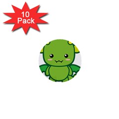 Kawaii Dragon 1  Mini Buttons (10 Pack) 