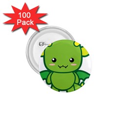 Kawaii Dragon 1 75  Buttons (100 Pack) 