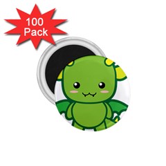 Kawaii Dragon 1 75  Magnets (100 Pack)  by KawaiiKawaii