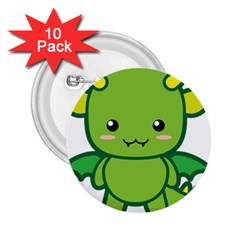 Kawaii Dragon 2 25  Buttons (10 Pack) 