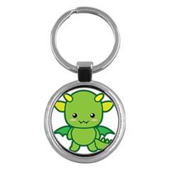 Kawaii Dragon Key Chains (round) 