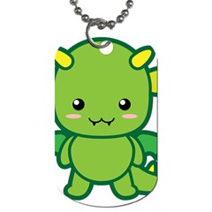 Kawaii Dragon Dog Tag (one Side)